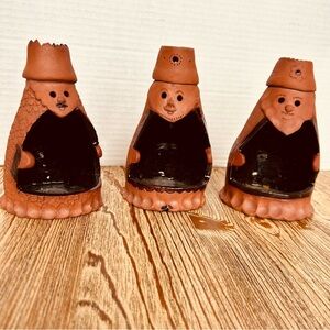 Terracotta 3 King Tea Light Candle Holders